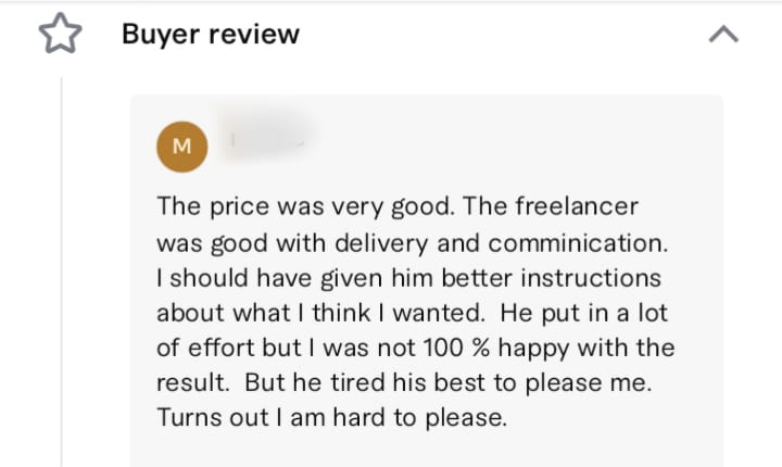 Client feedback 5